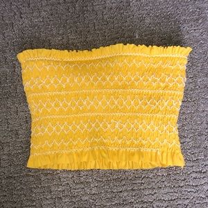 Yellow bathing suit top